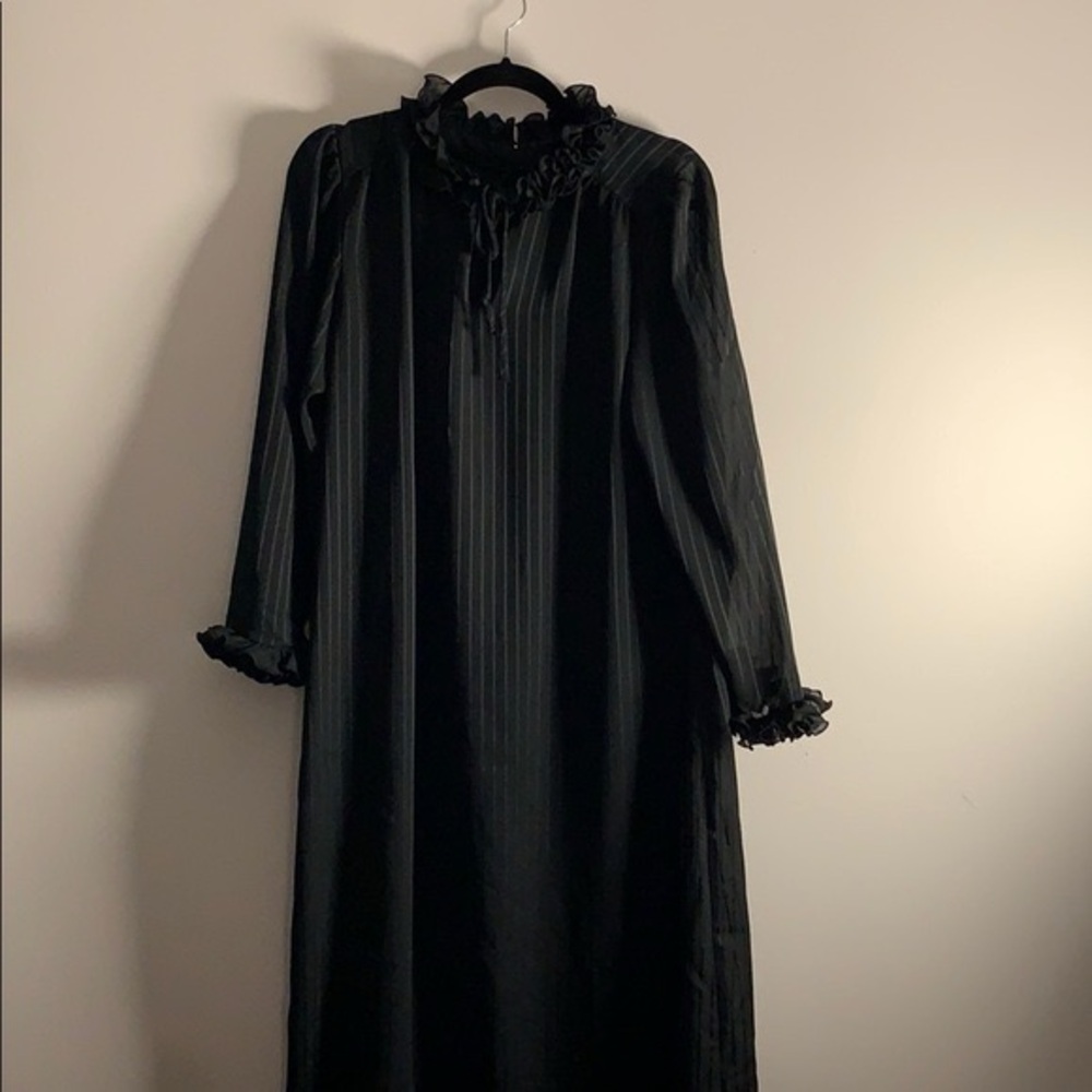 Vintage Sheer Black Dress